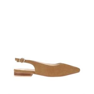 NEW RAG & CO. women's hocane real suede leather slingback sandals in tan